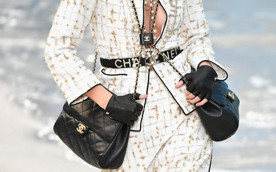 Chanel Limited Edition Large Hula Hoop Bag - White Shoulder Bags