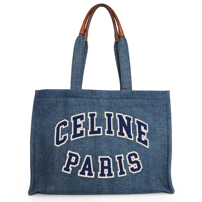 Cabas Denim Celine Paris Tote Bag
