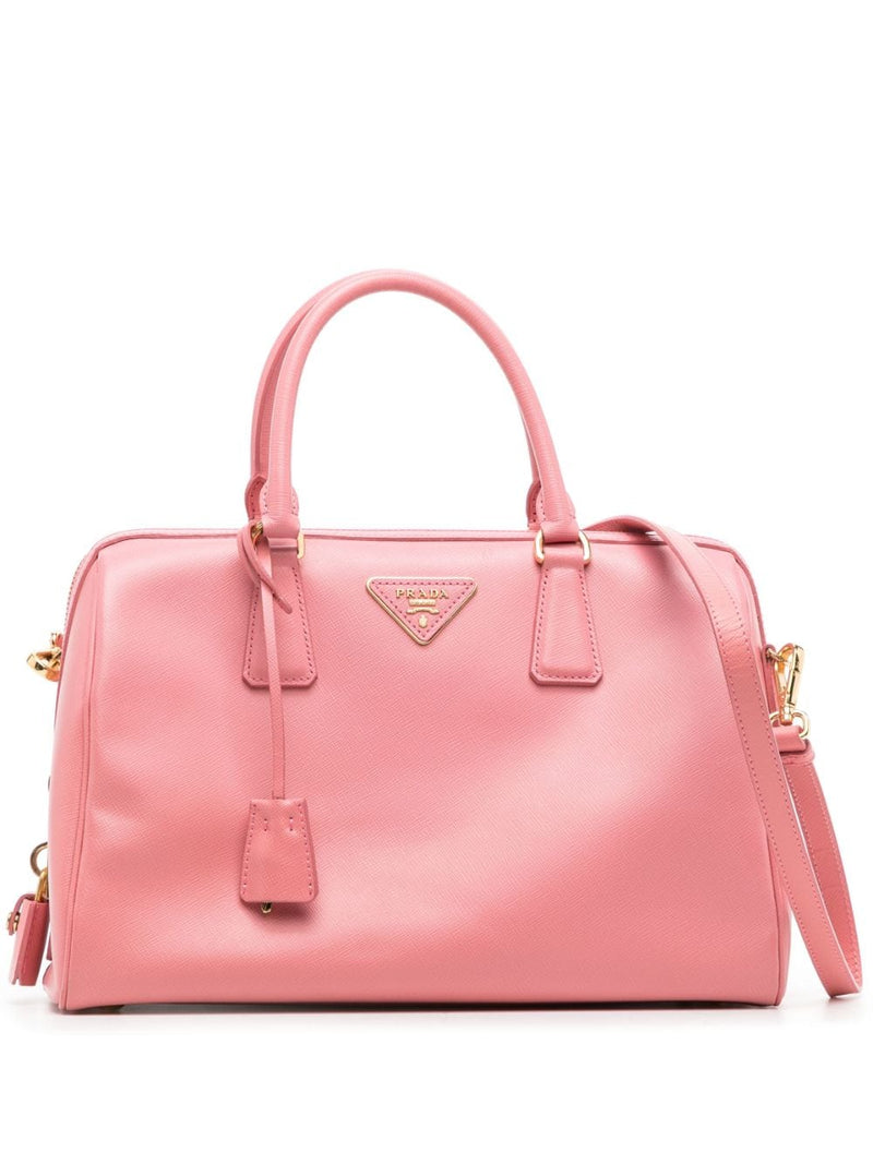 Promenade Pink Leather Handbag