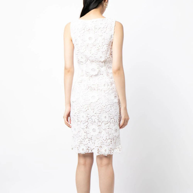 Prada floral broderie anglaise special edition dress with intricate embroidery and elegant design, perfect for special occasions.