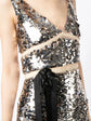 Bow-Detail Sequin Dress