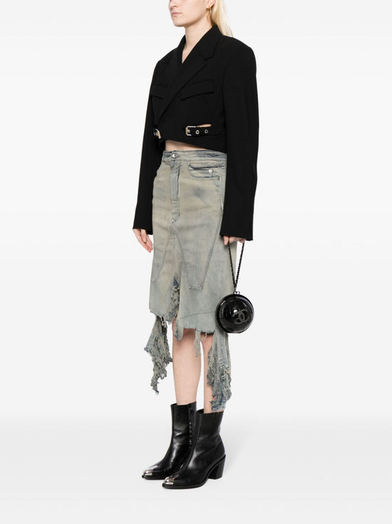 Black Globe Minaudière Clutch