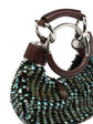 Chloé Half Moon Bracelet Bag Glass Beaded