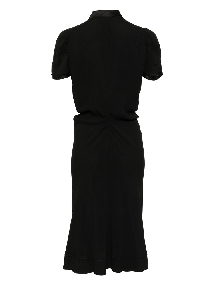 Black dress on a white background