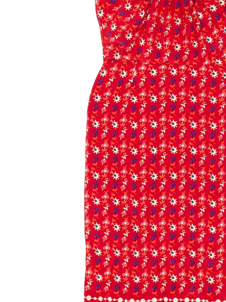 Floral Silk Ruffled Dress - view 3