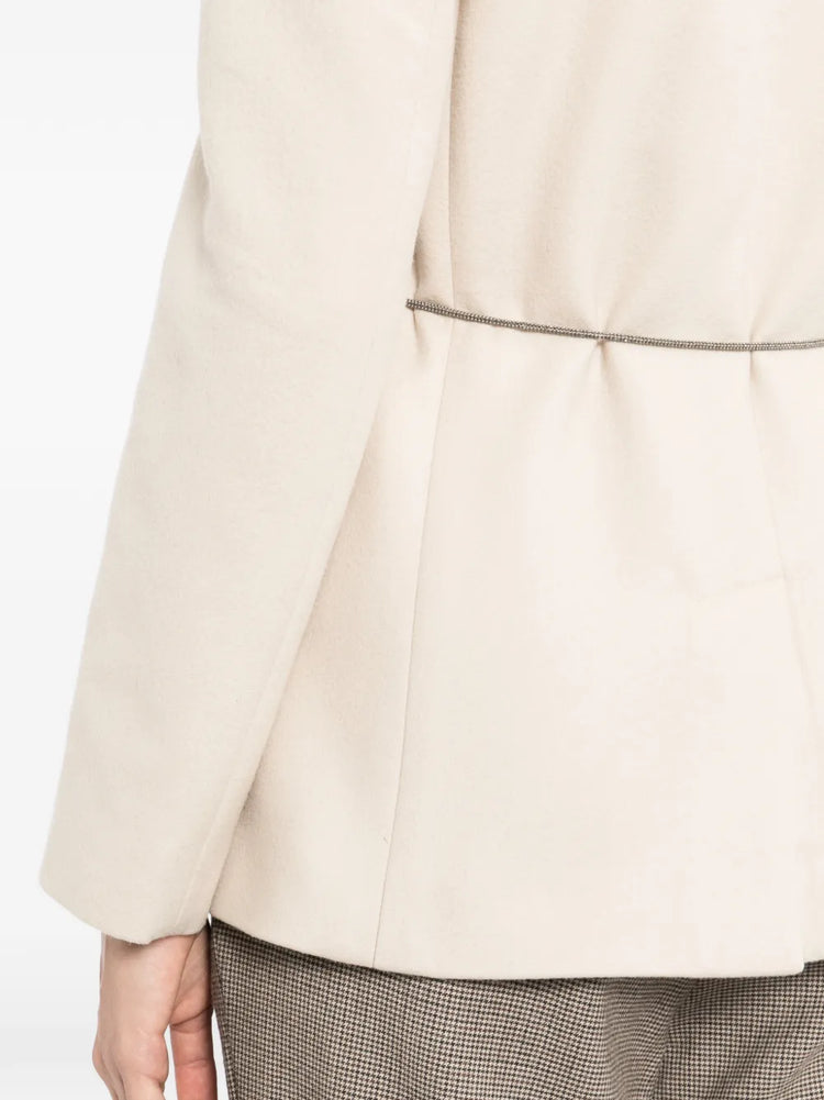 Beige Wool Blazer - view 5