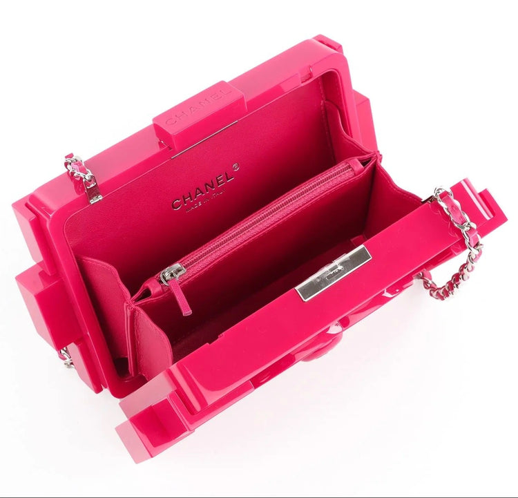 Chanel Boy Brick Lego Minaudière Clutch in Pink