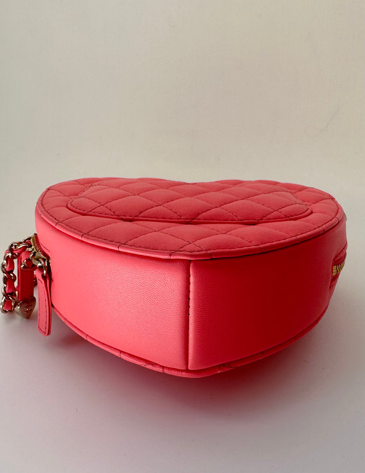 Chanel Heart Bag SS22, detail of protective stickers