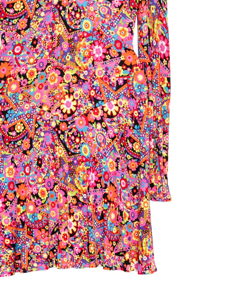 Versace Floral Print Dress