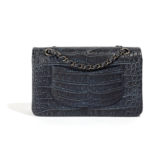 Chanel Exotic Navy Double Flap