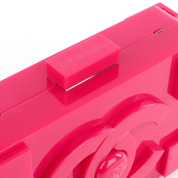 Chanel Boy Brick Lego Minaudière Clutch in Pink