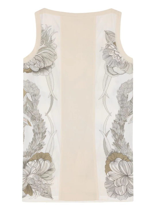 Floral-Print Cotton Dress