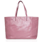 Pink Fourre-Tout Leather Handbag