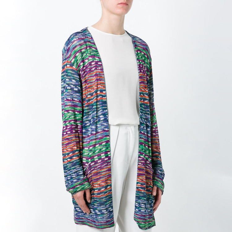 Multicolour Knit Cardigan - rewindvintageofficial