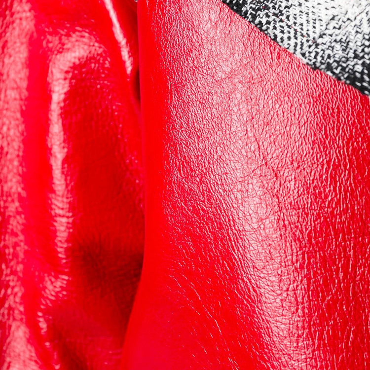 Chanel Red Leather Coat