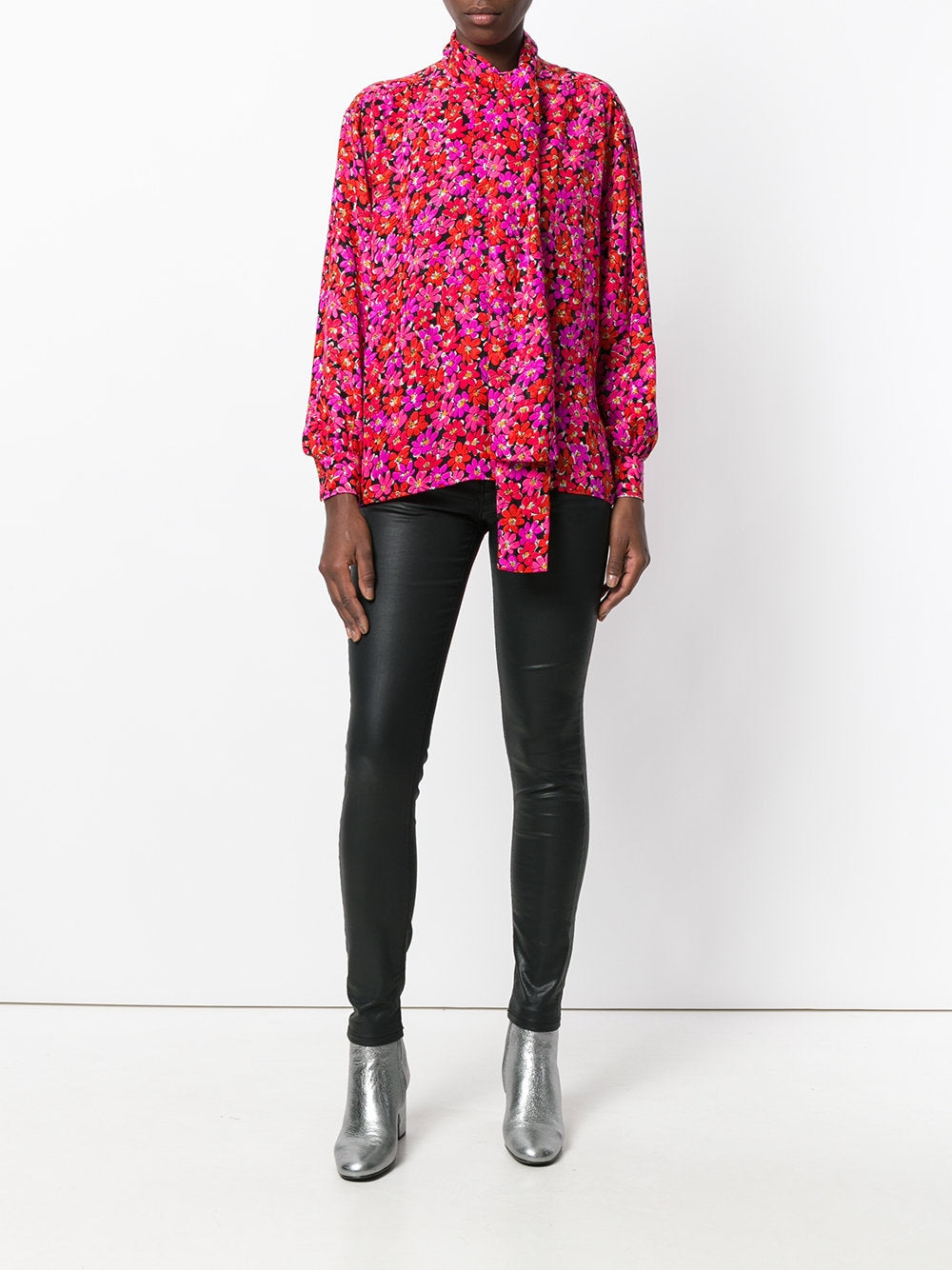 Vintage Floral Print Blouse - rewindvintageofficial