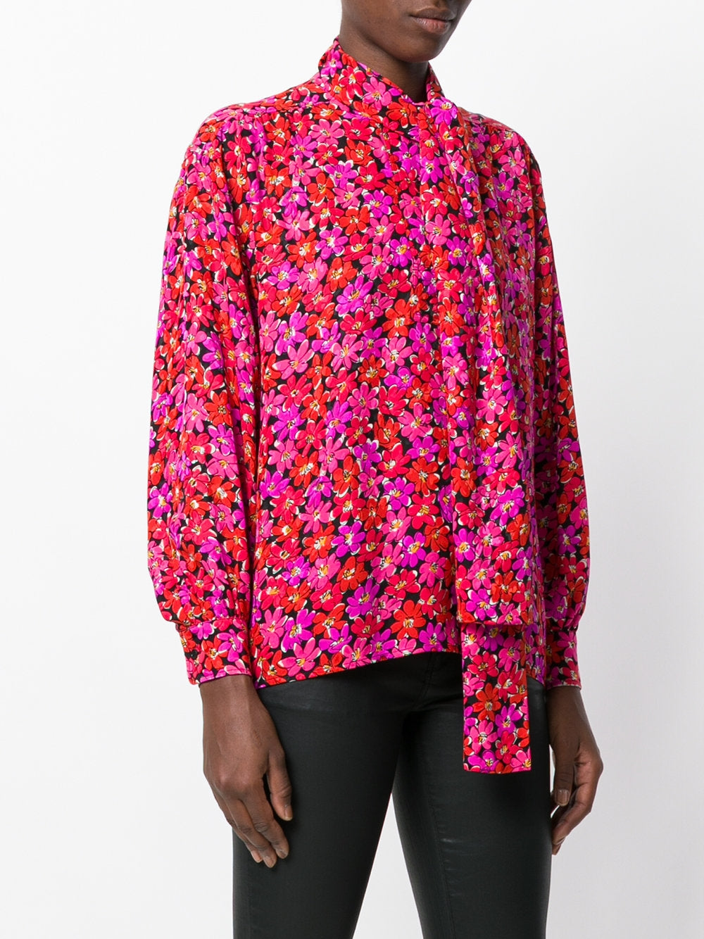Vintage Floral Print Blouse - rewindvintageofficial