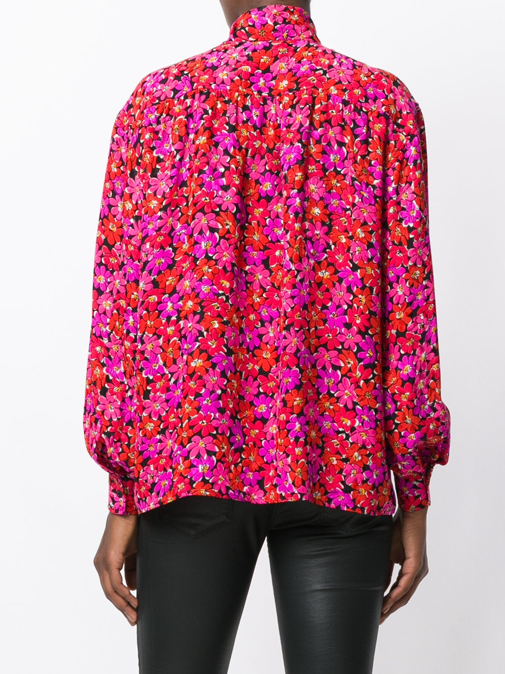 Vintage Floral Print Blouse - rewindvintageofficial