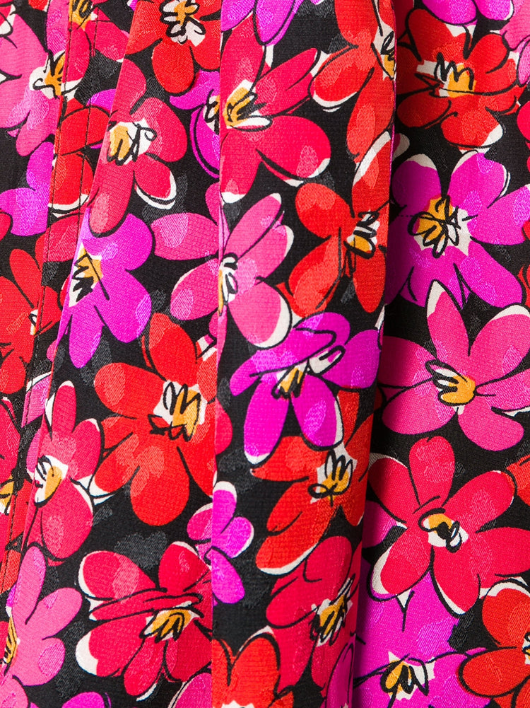 Vintage Floral Print Blouse - rewindvintageofficial