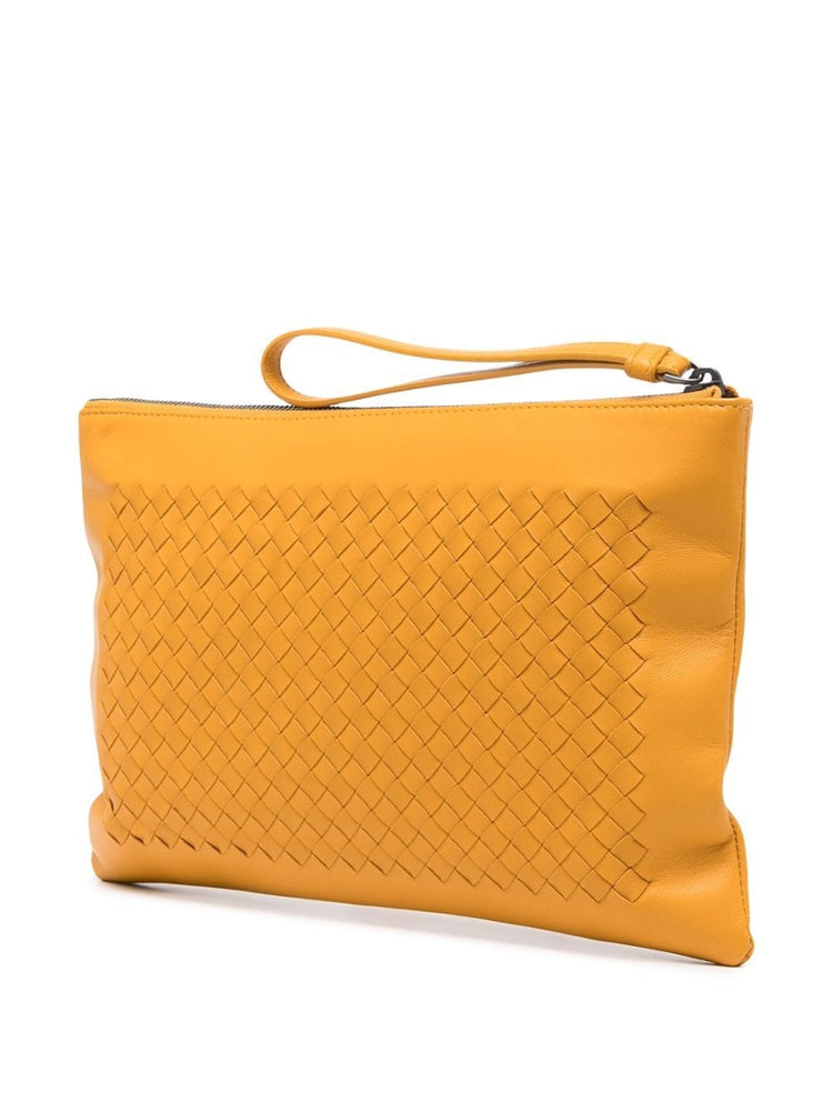 Orange Intrecciato Pouch - Rewind Vintage Affairs