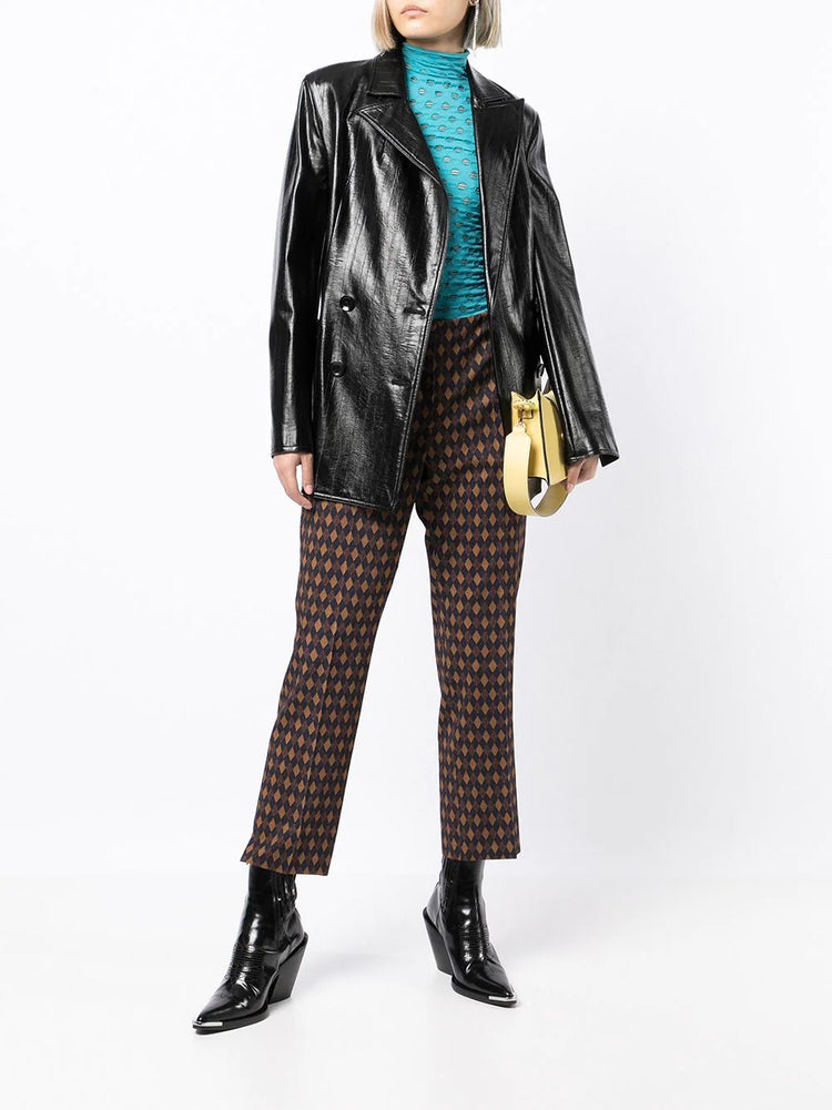 Diamond Print Trousers - Rewind Vintage Affairs
