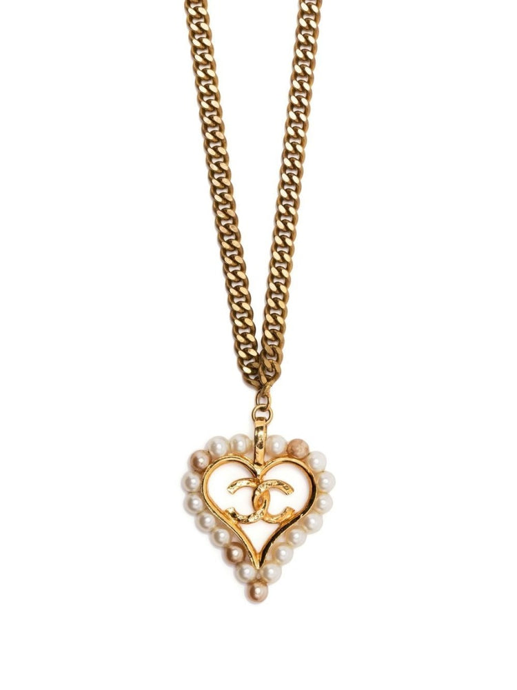 Curb Chain Heart Pendant Necklace - Rewind Vintage Affairs