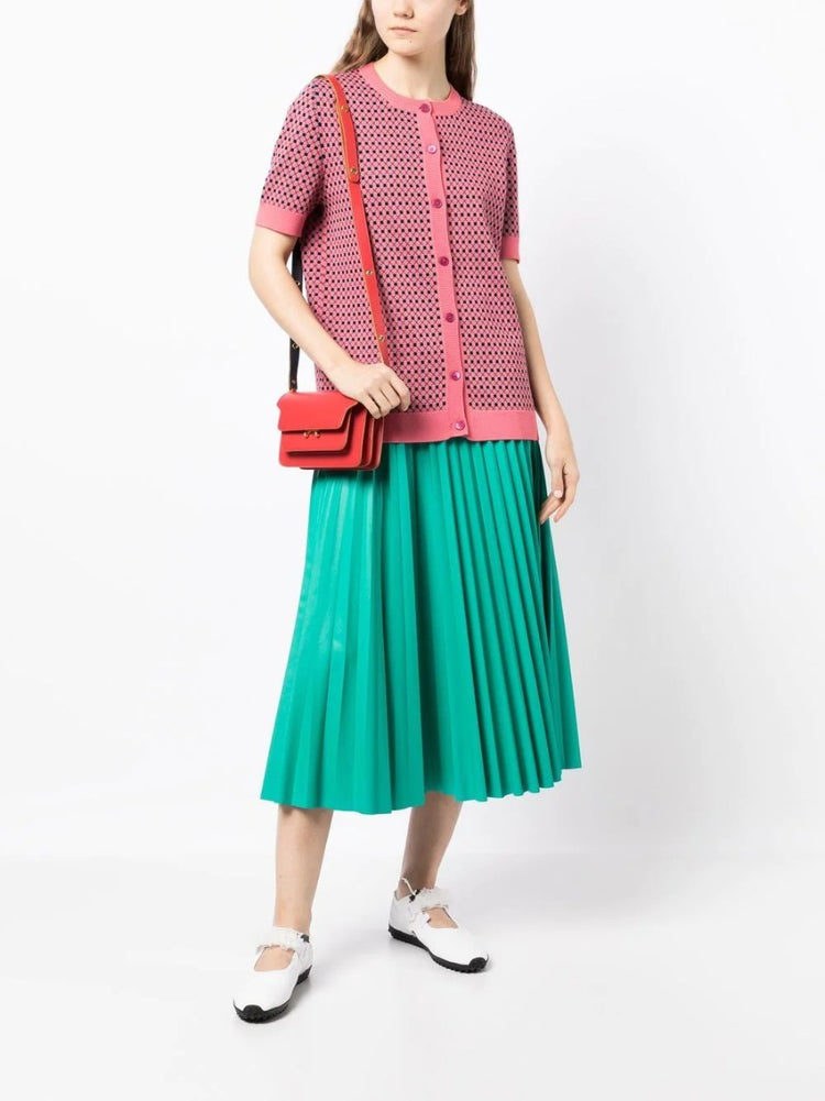 Pink Short Sleeved Cardigan - Rewind Vintage Affairs