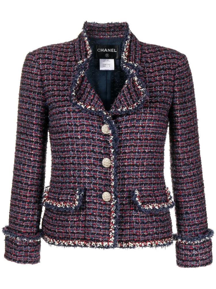 Notch Lapels Tweed Jacket - Rewind Vintage Affairs