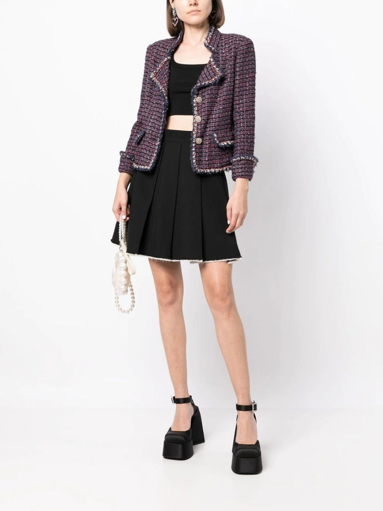 Notch Lapels Tweed Jacket - Rewind Vintage Affairs