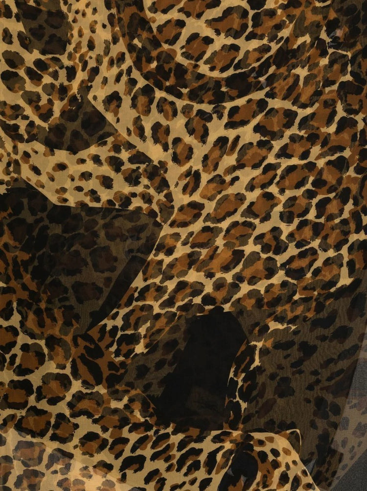 Leopard Print Silk Scarf - Rewind Vintage Affairs