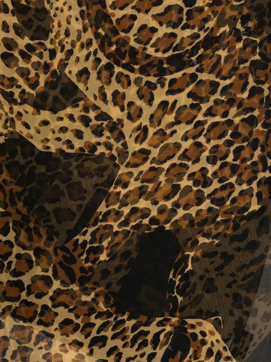 Leopard Print Silk Scarf - Rewind Vintage Affairs