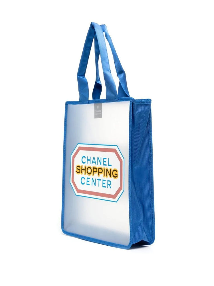 Fall 2014 Logo-Print Transparent Tote Bag - Rewind Vintage Affairs