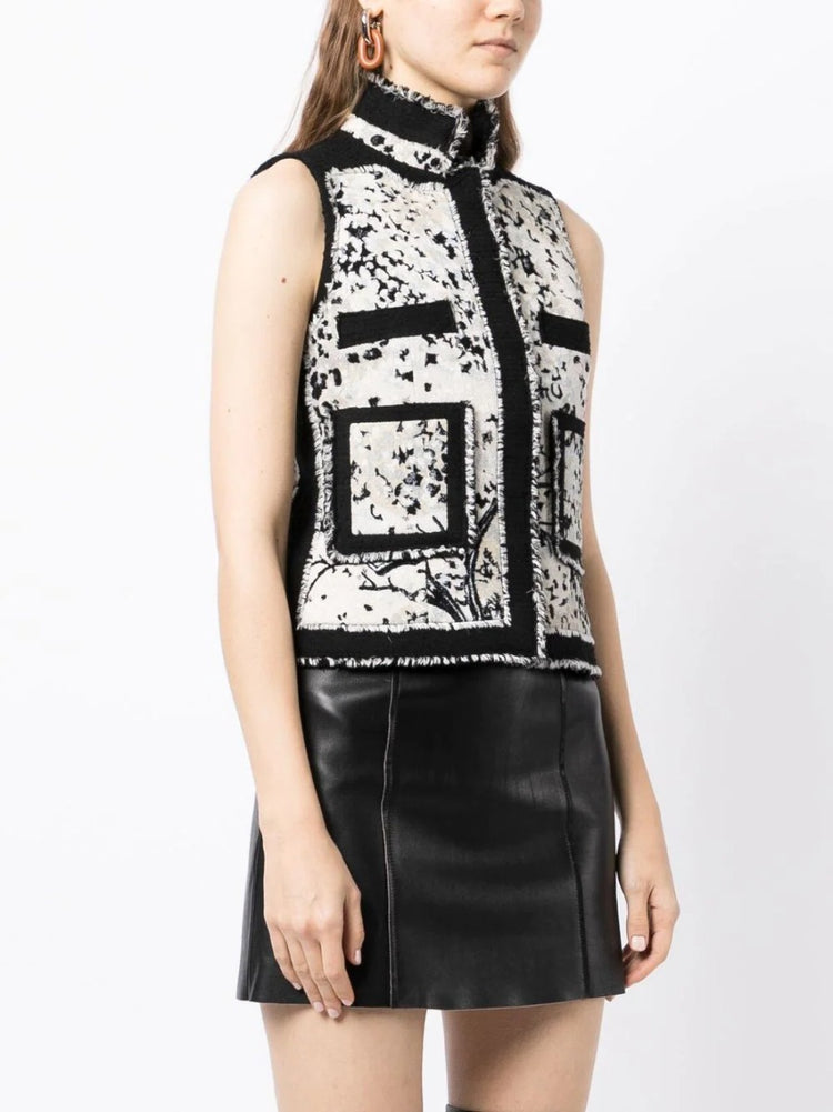 2008 Pre-Fall Runaway Jacquard Vest - Rewind Vintage Affairs