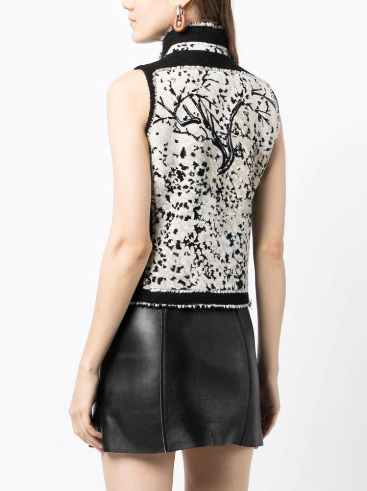 2008 Pre-Fall Runaway Jacquard Vest - Rewind Vintage Affairs