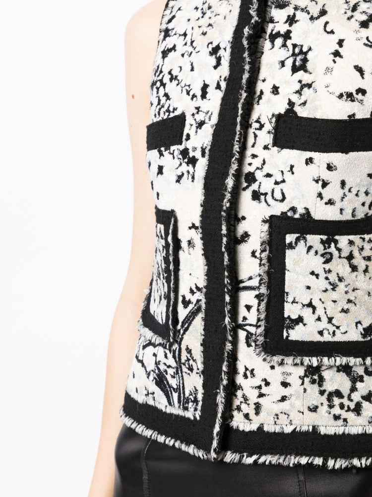 2008 Pre-Fall Runaway Jacquard Vest - Rewind Vintage Affairs