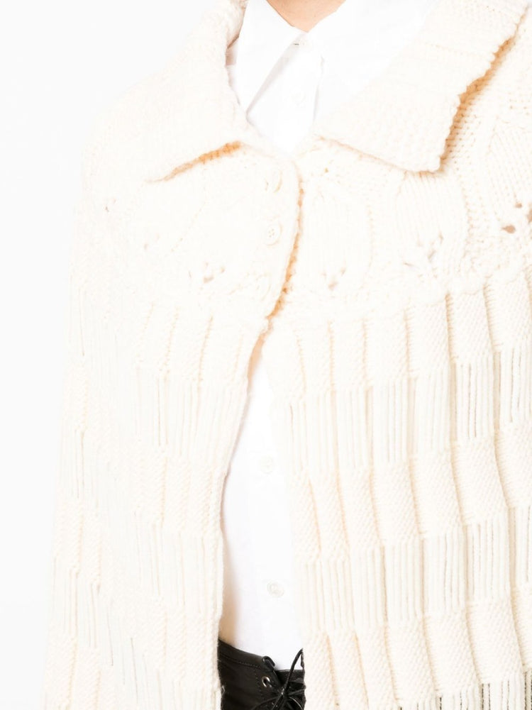 Chunky Knit Crochet Poncho - Rewind Vintage Affairs