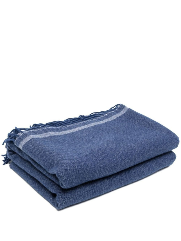 Blue Entrelacés de Cartier Cashmere Scarf - Rewind Vintage Affairs