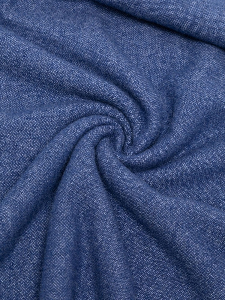 Blue Entrelacés de Cartier Cashmere Scarf - Rewind Vintage Affairs