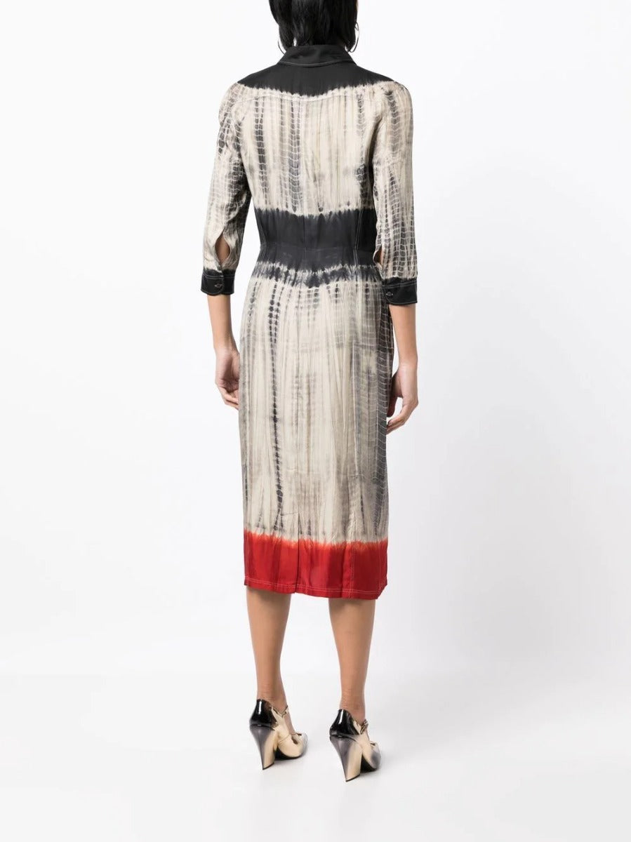 Tie-Dye Button-Down Dress - Rewind Vintage Affairs