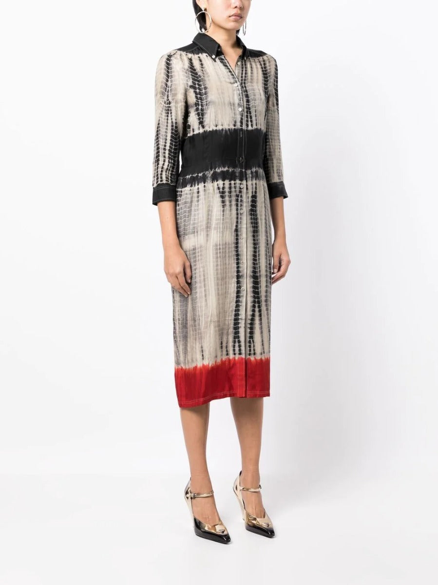 Tie-Dye Button-Down Dress - Rewind Vintage Affairs