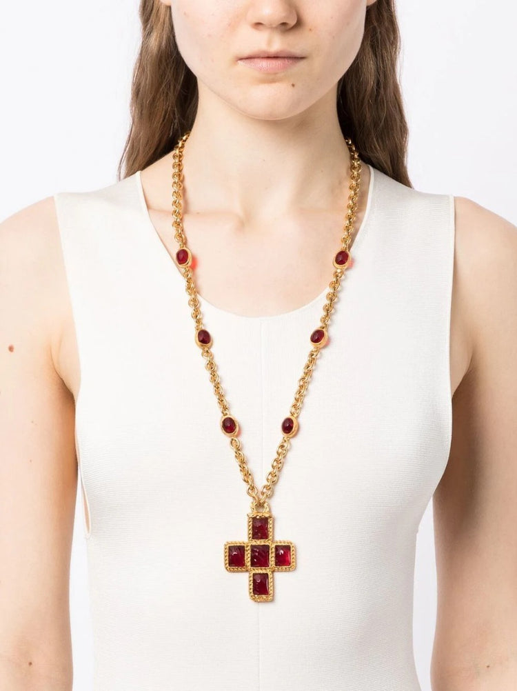 Cross Pendant Necklace - Rewind Vintage Affairs