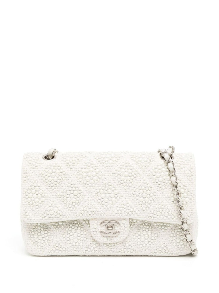 Pearl Embellished Flap Bag - Rewind Vintage Affairs