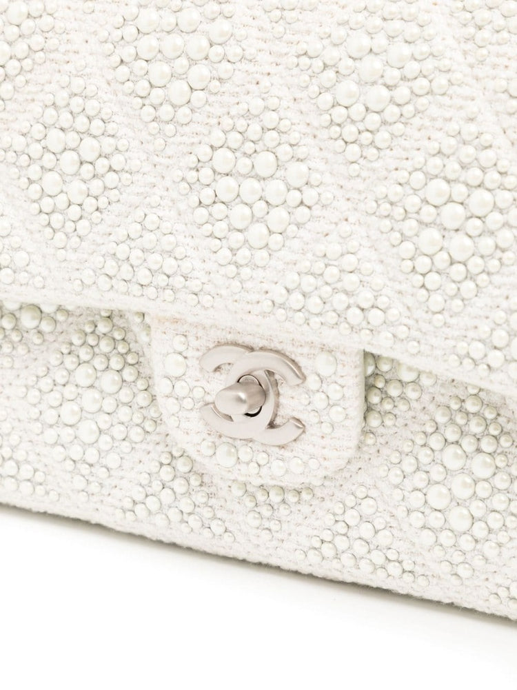 Pearl Embellished Flap Bag - Rewind Vintage Affairs