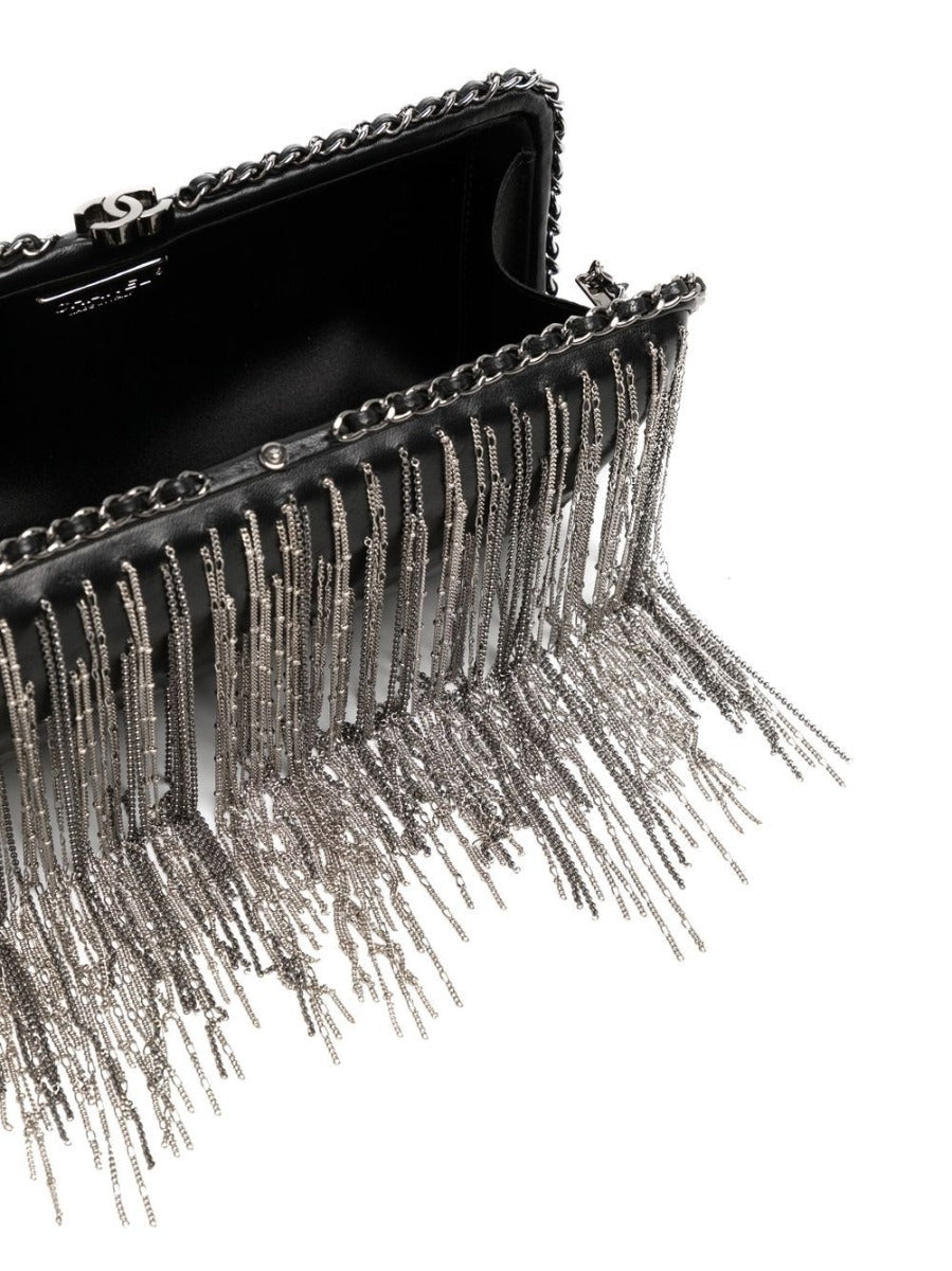 Chain Detail Clutch Bag - Rewind Vintage Affairs