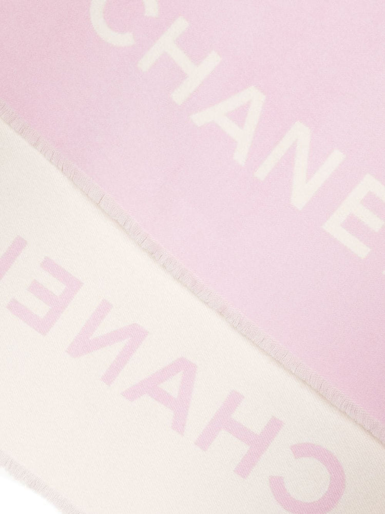 Cashmere Knit Logo Scarf - Rewind Vintage Affairs