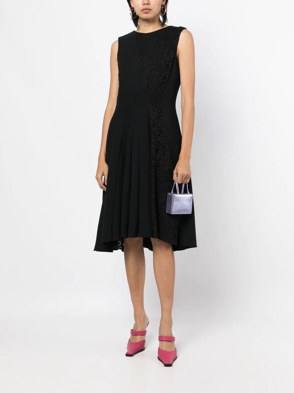 Lace Panelled Sleeveless Dress - Rewind Vintage Affairs