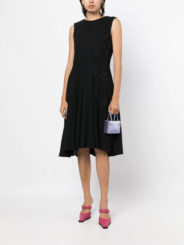 Lace Panelled Sleeveless Dress - Rewind Vintage Affairs