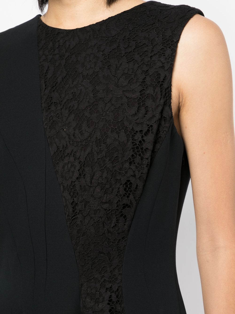 Lace Panelled Sleeveless Dress - Rewind Vintage Affairs