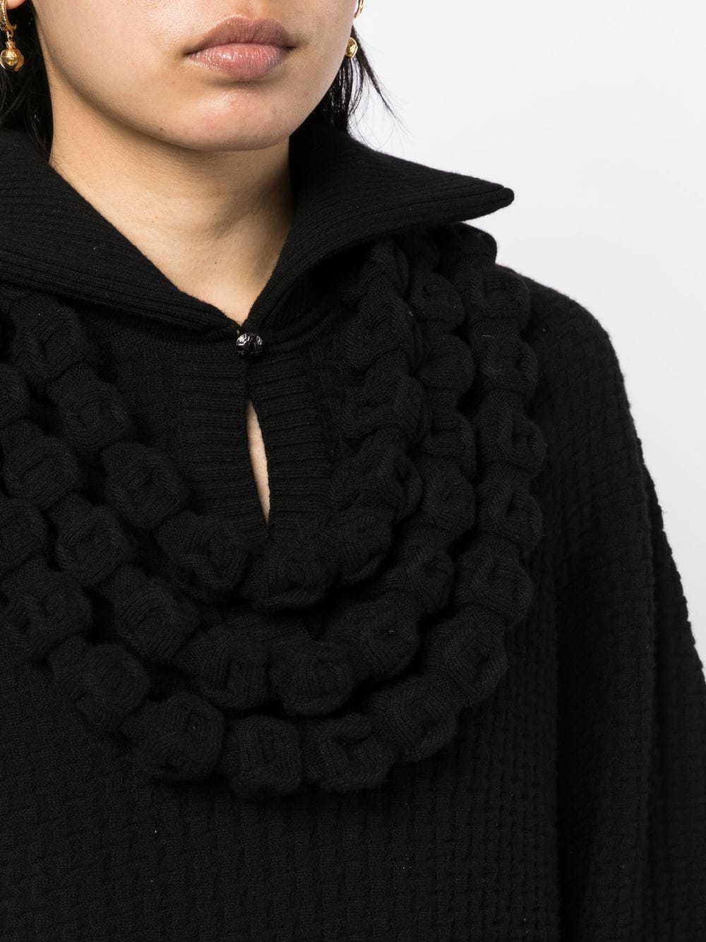 Knit Collared Dress - Rewind Vintage Affairs