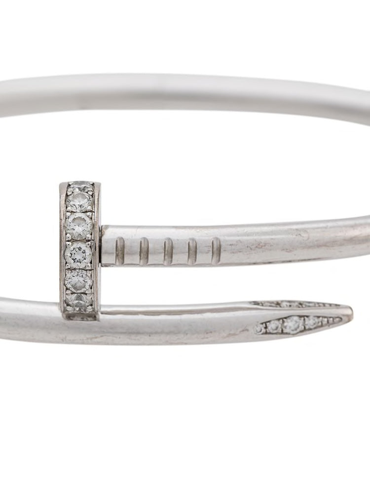 White Gold & Diamond Juste Un Clou Bracelet - rewindvintageofficial